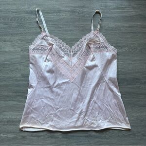 Pink Lace Trim Camisole
